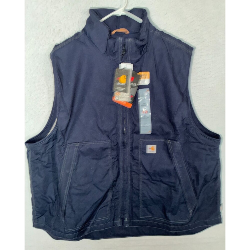 CARHARTT Flame Resistant FR Thinsulate Rain Defender Mens 4XL Vest Full Zip